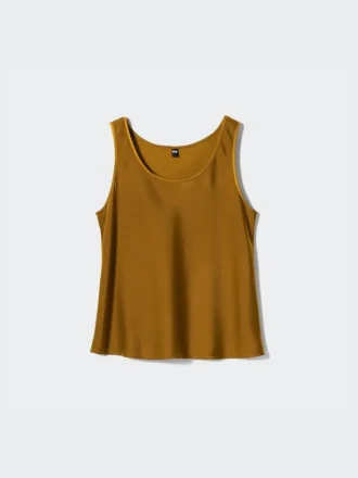 Satijnen blouse voor dames | Mouwloos