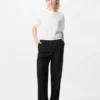 Seersucker-blouse met volume voor dames