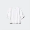 Seersucker-blouse met volume voor dames