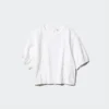 Seersucker-blouse met volume voor dames