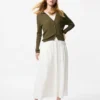 Seersucker-rok met volume voor dames