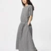 Seersucker-rok met volume voor dames | Gingham