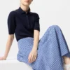 Seersucker-rok met volume voor dames | Gingham