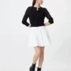 Seersucker volume-minirok voor dames