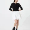 Seersucker volume-minirok voor dames