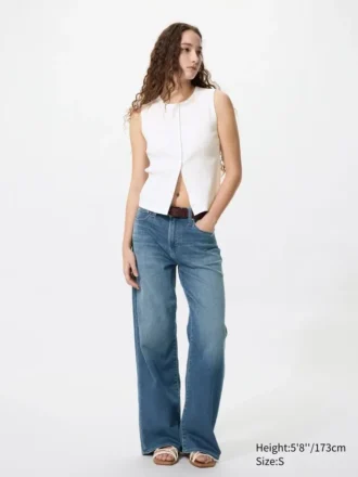 Shell-top met opening aan de voorkant voor dames
