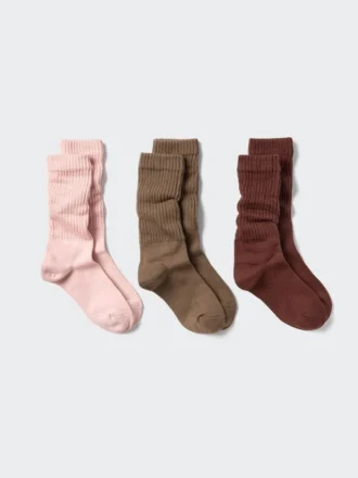 Slouchy sokken voor dames | 3 paar