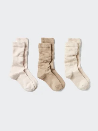 Slouchy sokken voor dames | 3 paar