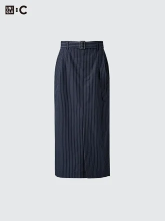 Smalle rok met riemen voor dames | Gestreepte