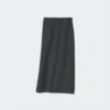 Smalle rok van geborsteld jersey voor dames