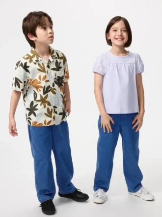 Stretch Easy-broek voor kinderen | Denim