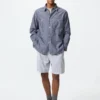 Stretch Easy-Shorts voor heren | Seersucker | 20 cm