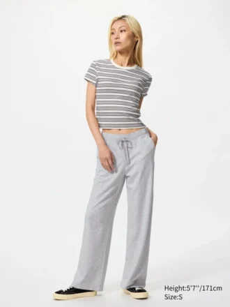 Stretch jersey Easy-broek voor dames | Katoenmix