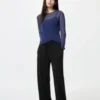 Stretch jersey Easy-broek voor dames | Katoenmix