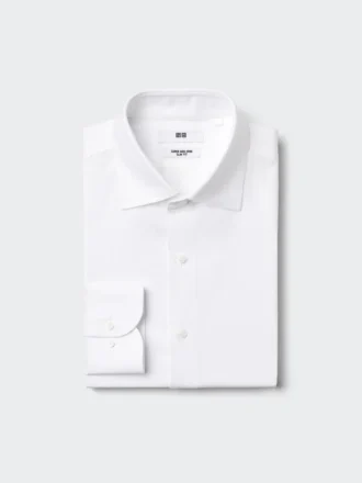 Super Non-Iron slim overhemd voor heren | Spread kraag