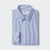 Super strijkvrij slim fit herenoverhemd | Button-down kraag | Gestreepte