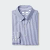 Super strijkvrij slim fit herenoverhemd | Button-down kraag | Gestreepte
