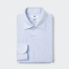 Super strijkvrij slim fit herenoverhemd | Spreidkraag | Gestreepte