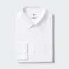 Super strijkvrij slim fit herenoverhemd | Standaard kraag