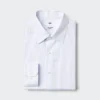 Super strijkvrij slim fit herenoverhemd | Standaard kraag | Gestreepte