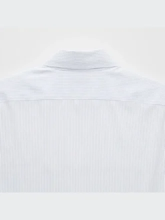 Super strijkvrij slim fit herenoverhemd | Standaard kraag | Gestreepte