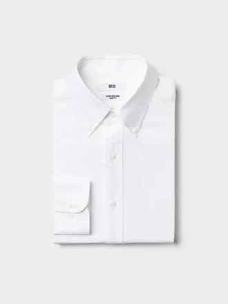 Super strijkvrij slim overhemd voor heren | Button-down kraag