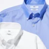 Super strijkvrij slim overhemd voor heren | Button-down kraag