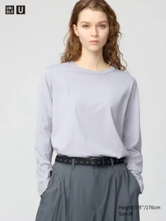 Supima Cotton-katoenen T-shirt voor dames | Longsleeves