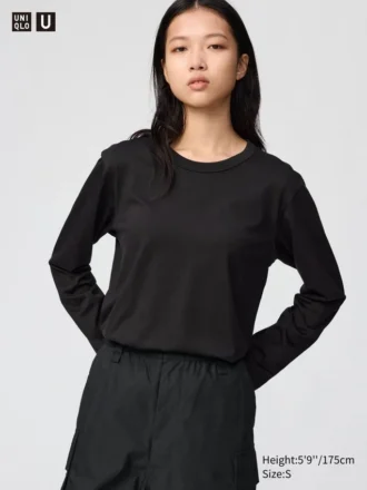 Supima Cotton-katoenen T-shirt voor dames | Longsleeves