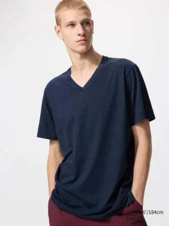 Supima®-katoenen T-shirt met V-hals voor heren