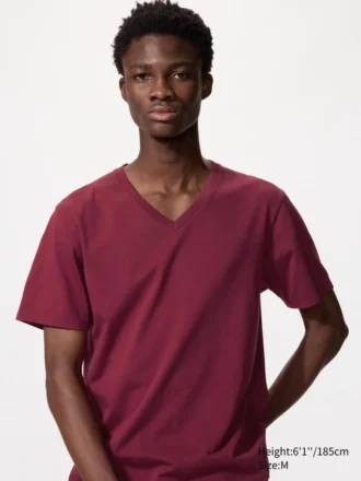 Supima®-katoenen T-shirt met V-hals voor heren