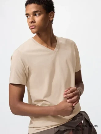 Supima®-katoenen T-shirt met V-hals voor heren