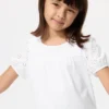 T-shirt met pofmouwen voor kinderen | Borduursel