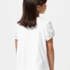 T-shirt met pofmouwen voor kinderen | Borduursel