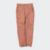 Tapered broek van linnen en katoen voor dames