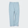 Tapered broek van linnen en katoen voor dames