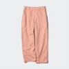 Tapered broek van linnen en katoen voor dames