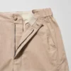 Tapered broek van linnen en katoen voor dames