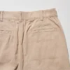 Tapered broek van linnen en katoen voor dames