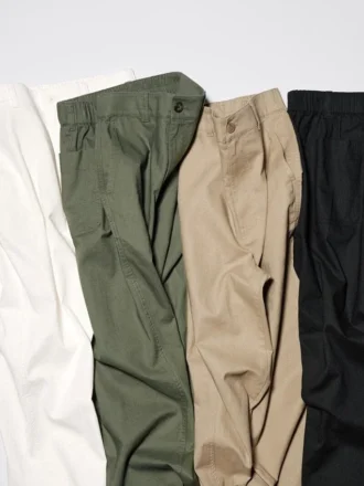 Tapered broek van linnen en katoen voor dames | Tall