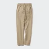 Tapered broek van linnen en katoen voor dames | Tall