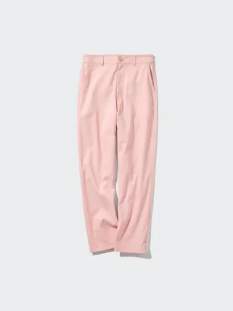 Taps toelopende broek van linnen en katoen voor dames | Tall