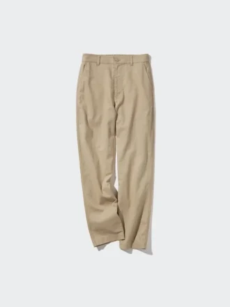 Taps toelopende broek van linnen en katoen voor dames | Tall