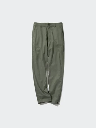 Taps toelopende broek van linnen en katoen voor dames | Tall