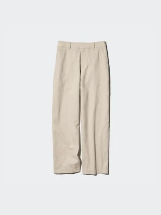 Tapered broek van linnen en katoen voor dames | Tall