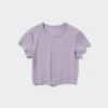 Ultra Stretch AIRism cropped T-shirt voor dames