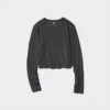 Ultra Stretch AIRism cropped T-shirt voor dames | Longsleeves