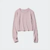 Ultra Stretch AIRism cropped T-shirt voor dames | Longsleeves