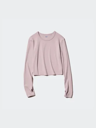 Ultra Stretch AIRism cropped T-shirt voor dames | Longsleeves
