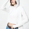 Ultra Stretch AIRism UV-beschermende Hoodie met volledige ritssluiting voor dames
